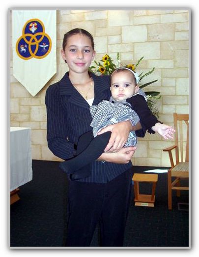 TK & Ebony at her Baptism